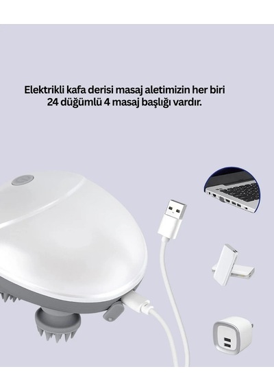 Lb Kablosuz Kafa Ve Vücut Masaj Aleti Taşınabilir Tasarım Çok Renkli