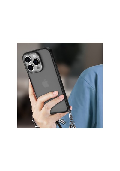 Apple iPhone Uyumlu 16 Pro Max Kılıf Elegant Kapak - Siyah Bzsxx00 1