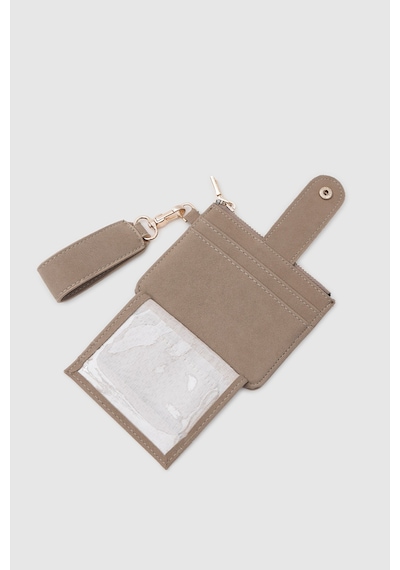 Shule Bags Pike Süet Kadın Kartlık Bej