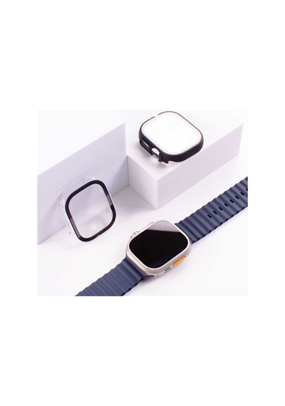 Watch Ultra 49mm Kasa Ve Ekran Koruyucu Ardx Watch Gard 20 - Siyah
