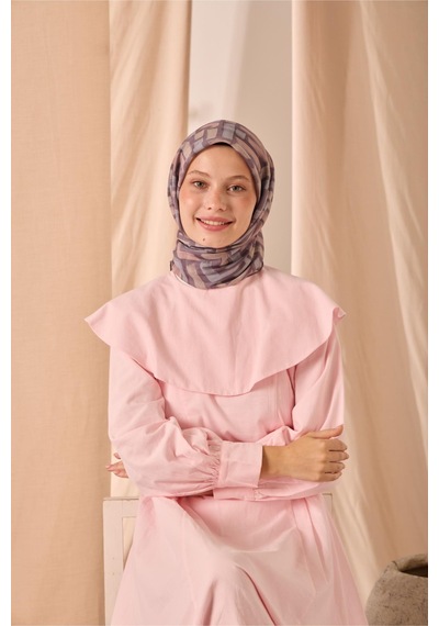 Silk Home Soft Eşarp 73096-18 Mor, Fildişi, Pudra, Buz Mavisi