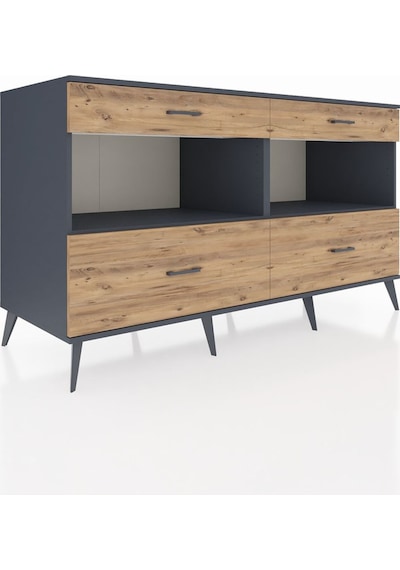 Kronos Konsol 2 Raflı 4 Çekmeceli 176x59x99 Antrasit-antrasit/ça Antrasit-antrasit/çam Kronos Konsol 2 Raflı 4 Çekmeceli 176x59x99 Antrasit-antrasit/ça Antrasit-antrasit/çam