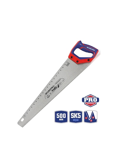 Workpro Wp215007 500mm Sk5 7 Tpı Ağır Hizmet Tipi El Testeresi Fr Wp215007