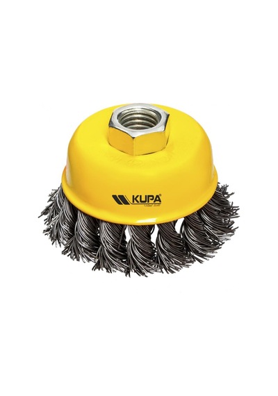 Kupa Çanak Tel Fırça Burgulu 75 Mm.