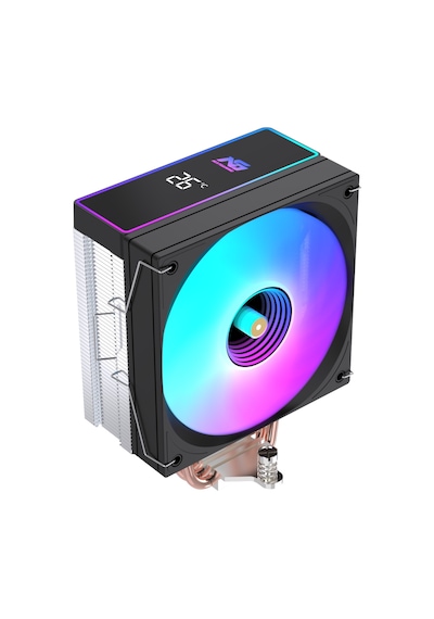 Ng Frost 400b 205w Tdp Argb Fanlı Derece Göstergeli Performans Kule Tipi Cpu Soğutucu Siyah