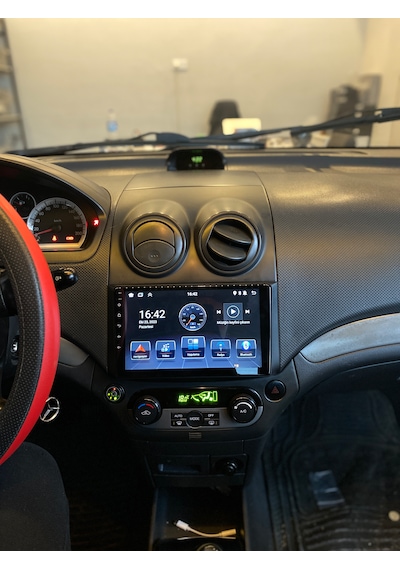 Chevrolet Aveo 2006-11 9" Uyumlu Androıd Multimedya Gerçek 2/32 Kablosuz Carplay Geri Görüş Kameralı 9"