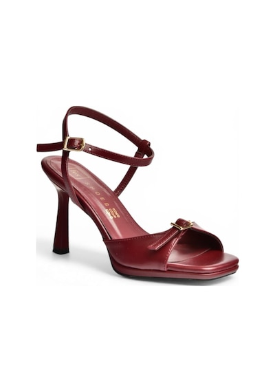 Fox Shoes Y518710109 Bordo İnce Topuklu Kadın Ayakkabı