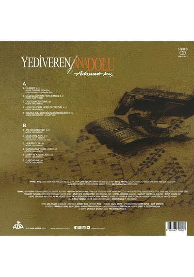 Ahmet Koç - Yediveren Anadolu Enstrümantal Plak