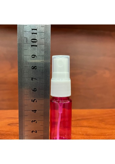 15 Cc Pembe Fısfıs Pet Şişe - Beyaz Spreyli - 15 Ml Pembe Plastik Şişe X 10 Adet
