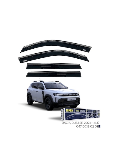 Dacıa Duster 2024 - Kromlu Cam Rüzgarlığı 4lü