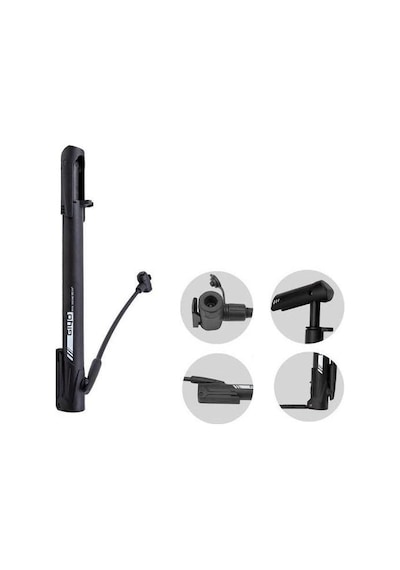 Giyo GM-64P Portatif Kısa Ayaklı Bisiklet Pompası 120PSI