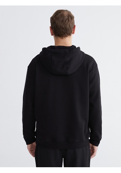 Lcw Vision Siyah Uzun Kollu Erkek Hoodie