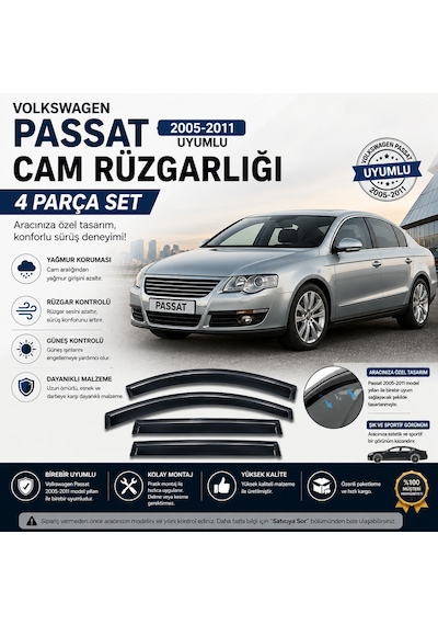Ottoman Passat 2005-2011 Uyumlu Cam Rüzgarlığı
