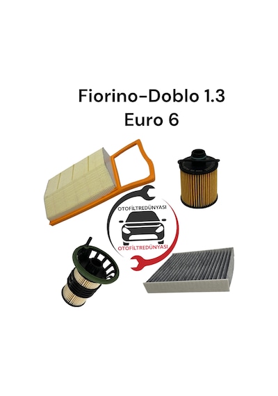 Fiat Fiorino Euro 6 Filtre Bakım Seti Karbonlu Polen (4LÜ SET)