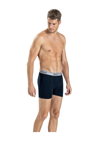 Jiber Erkek 6'lı Pamuklu Likralı Boxer 0156 Lacivert