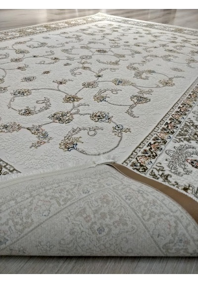 Vera Klasik Desenli Ipeksi Yumuşaklıkta Dokunmuş Makina Halısı 160x230 Cm Çok Renkli