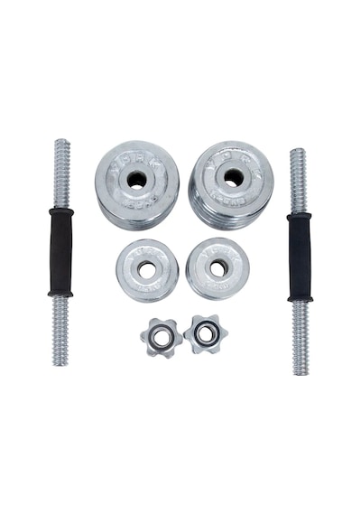 Çantalı Döküm Plaka Dambıl Seti 20 Kg Krom Dumbbell Set