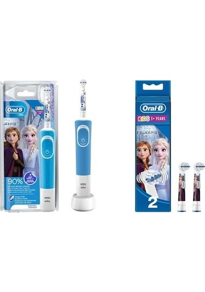 Oral-b Çocuklar Için D100 Frozen Iı Şarjlı Diş Fırçası Ve Yedek Başlık