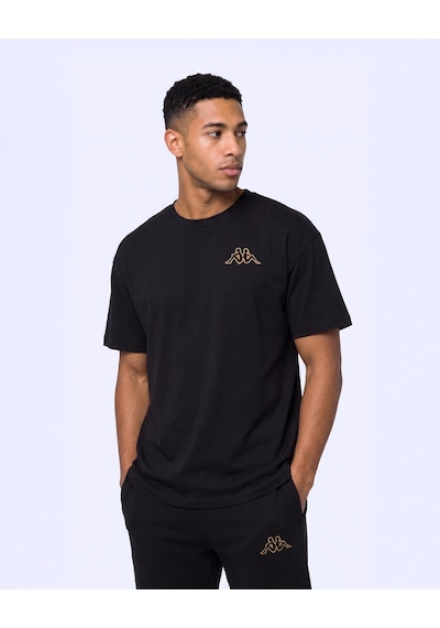 Kappa Authentic Omasy Tur Erkek Siyah Oversize Tişört