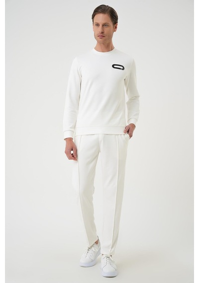 Efor Ts 888 Slim Fit Ekru Spor T-shirt Ekru