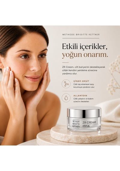 Methode Brigitte Kettner Zinc Repair Zr Cream Silver Edition 15 Ml Onarıcı Yüz Bakım Kremi