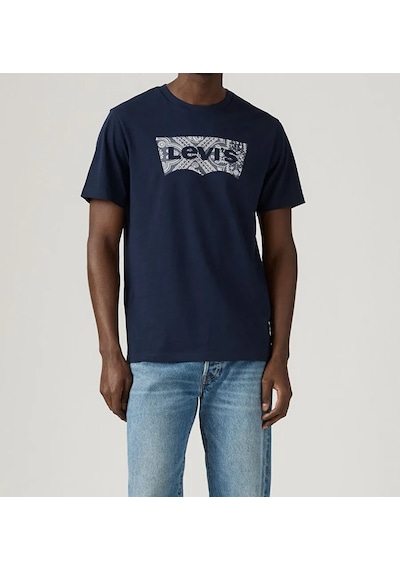 Levi's Erkek Desenli Logo Baskılı Lacivert T-shirt - A2823-0317 Lacivert