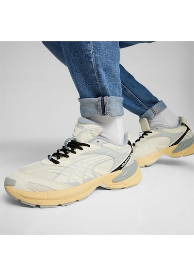 Puma Velophasis Earth Unisex Spor Ayakkabı Beyaz - Gri