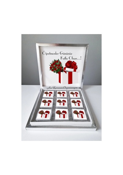 Öğretmenler Günü Etiketli Hediyelik Madlen Çikolata - 27 Adet 04113129