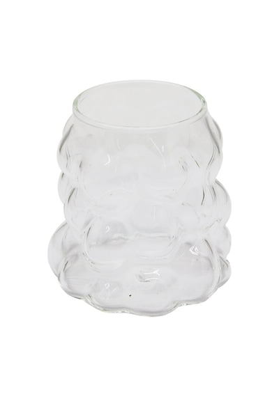 Boncuklu - Boğumlu Cam Bardak 340ml Kahve - Sunum - Meşrubat
