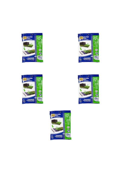 Magic Saver Bag Vakumlu Giyisi Yastık Yorgan Saklama Torbası Poşeti Hurç -mega -100x130 Cm. -5 Adet