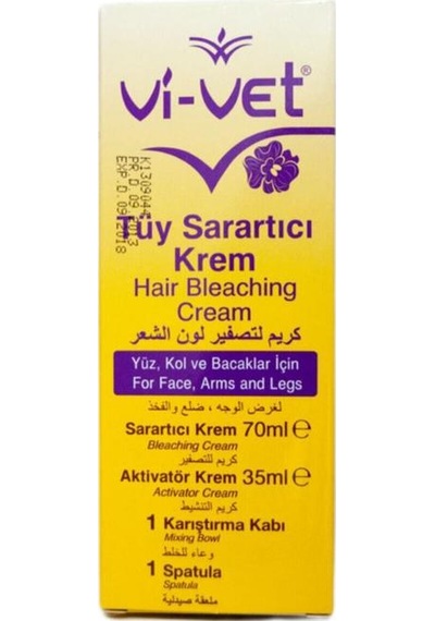 Vi Vet Vivet Tüy Sarartıcı Krem 35 ml 70 ml Paket