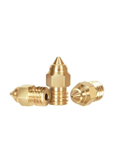 Koodmax 3d Yazıcı Extruder Sivri Uçlu Mk8 1.75mm / 0.4mm Cr-6se Pirinç Nozzle Baskı Kafası