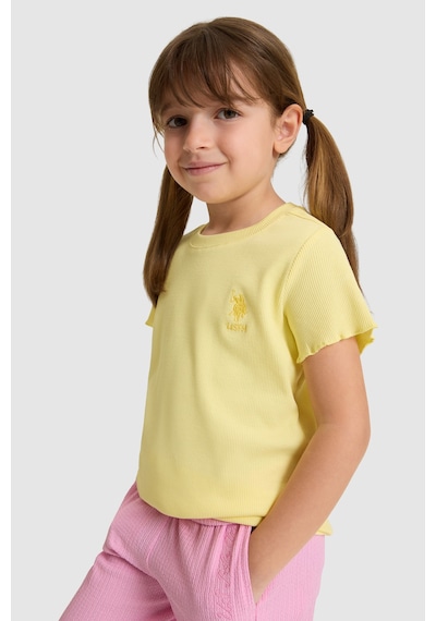 U.s. Polo Assn. Kız Çocuk Açık Sarı Tişört Basic 50325610-vr004 Acık Sarı U.s. Polo Assn. Kız Çocuk Açık Sarı Tişört Basic 50325610-vr004 Acık Sarı