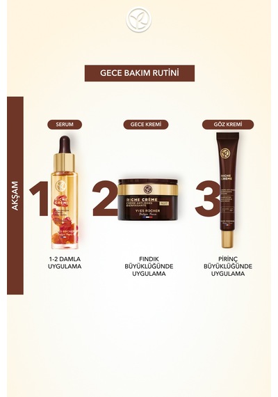 Yves Rocher Gece Kremi - Besleyici Yaşlanma Karşıtı Değerli Yağ Bakımı / Riche Creme-50 Ml-26393