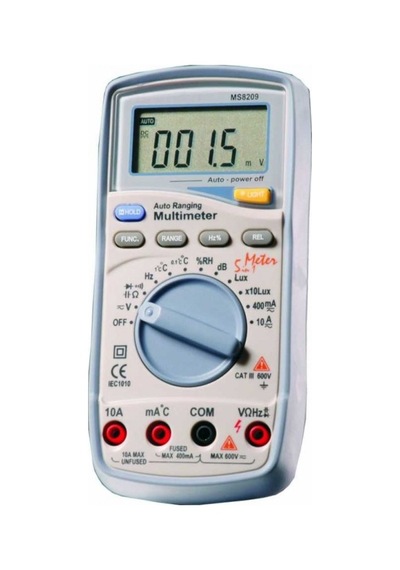 Mastech Ms8209 5 İn 1 Multi Sensörlü Otomatik Dijital Multimetre