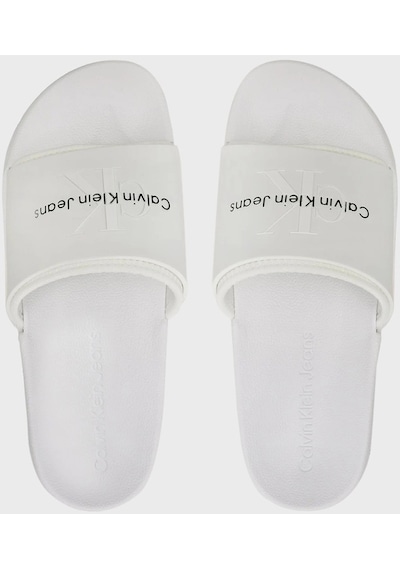 Calvin Klein Calvın Kleın Erkek Terlik Ym0ym00361-ybr Ym0ym00361-ybr Beyaz
