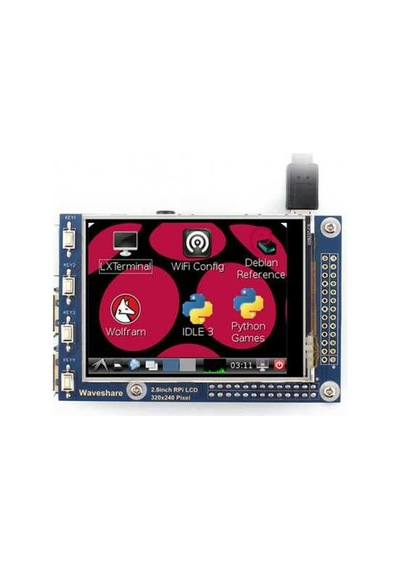 Robotistan Waveshare 2.8 Inch Rezistif Dokunmatik Lcd Ekran - 320X240 (A)