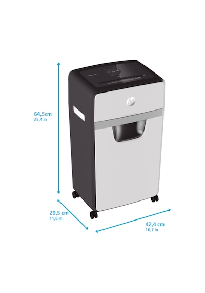 HP OneShred 16MC Evrak İmha Makinesi/Kağıt Kırpma Makinesi-Mikro kesim-2x15mm-30lt