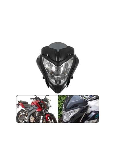 Bajaj Pulsar Ns150 Ns200 Ön Far Grenajlı Led Ve Siperlik Camlı Tam Uyumlu Premium Kalite 1 ADET