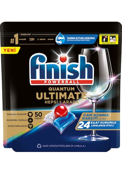 Finish Quantum Ultimate Bulaşık Makinesi Deterjanı 50 Tablet Finish Quantum Ultimate Bulaşık Makinesi Deterjanı 50 Tablet