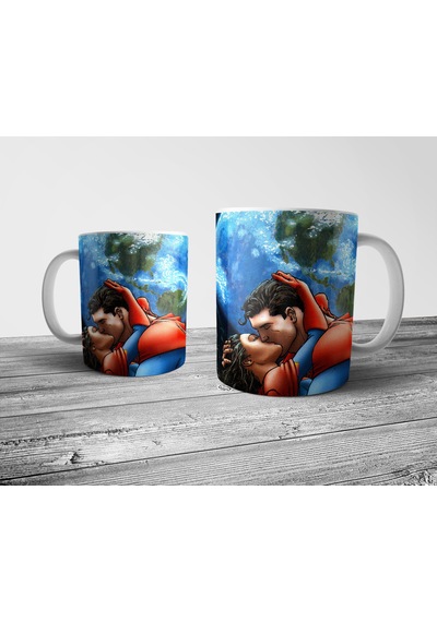 Pixxa Superman Ve Lois Lane Kupa Bardak Model 3
