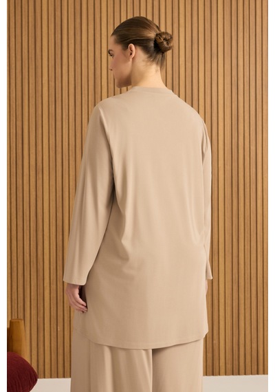 Aker Rayon Pijama Üstü Camel Camel
