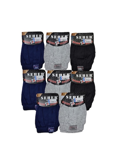 Seher Yıldızı 8li Karışık Penye Boxer KARIŞIK Seher Yıldızı 8li Karışık Penye Boxer KARIŞIK