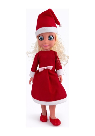 Toyx Noel Anne Oyuncak Et Bebek 45 cm – Yılbaşı Kıyafetli Bebek 3+ Yaş