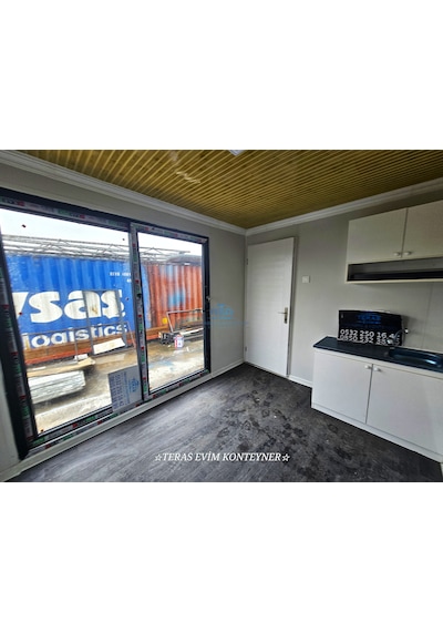 Tiny House Plakalı Ruhsatlı O2 Belgeli Ahşap Desen Fugalı Betopan Kaplama 18m2 Fabrikadan