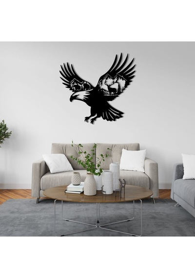 Gökyüzünün Hakimi: Kartal Metal Duvar Dekoru