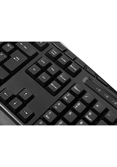 Kb-250f Siyah Usb Tamamen Türkçe F Multimedia Klavye