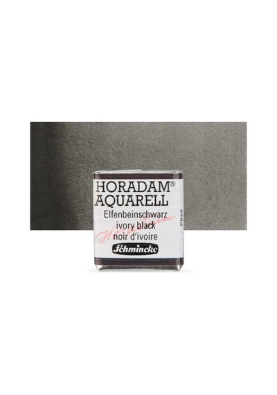 Schmincke Horadam Aquarell Artist Sulu Boya İvory Black Yarım Tablet