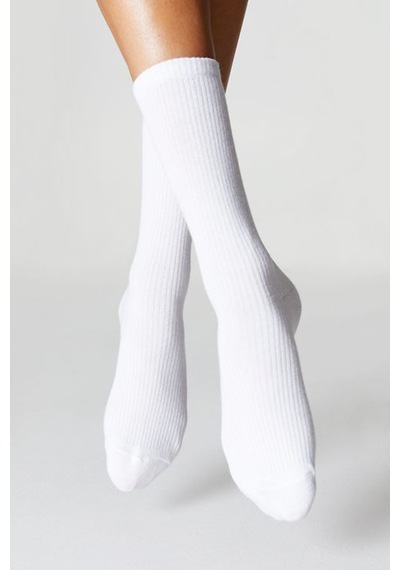Ozzy Socks 6 Çift Logosuz Beyaz Dikişsiz Pamuklu Tenis Unisex Soket Çorap Beyaz