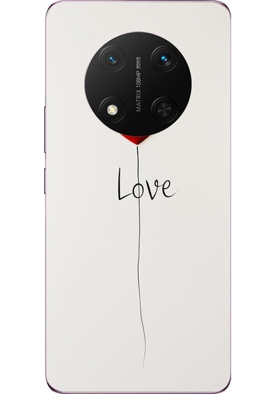 Honor Magic 7 Lite Uyumlu Love Aşk Baskılı Silikon Kılıf Renkli